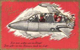 1968 Krampus, airplane, humour (EK)