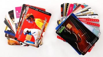 100 db különféle használt magyar telefonkártya