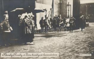 Budapest IV. Károly király és Zita királyné koronázása