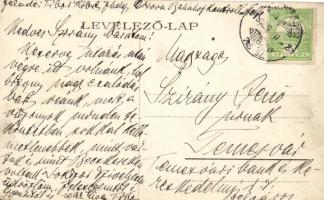 Orsova, M. kir. Erdőhivatal lovashintókkal / K. ung. Forstamt / forestry office, horse carts (Rb)