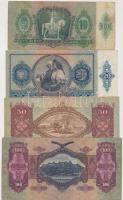 1930. 100P + 1932. 50P + 1936. 10P + 1941. 20P mindegyik hamis "Kerületi Pártvezető Kőszeg"...