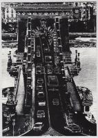 1975 Herbert Boswank: Über dem Strom, , vintage fotóművészeti alkotás, pecséttel jelzett, 23x17 cm