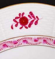 Herendi Apponyi mintás lapos tányér, kézzel festett, jelzett, hibátlan, d:25,5 cm