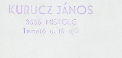 cca 1970-1975 Kurucz János: Alföldi házgyár, vintage fotóművészeti alkotás, pecséttel jelzett, 6x24 ...