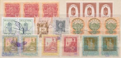 Illetékbélyeg összeállítás A/4 berakólapon