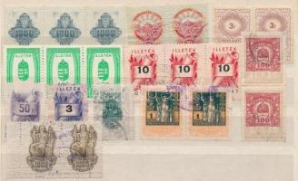 Illetékbélyeg összeállítás A/4 berakólapon