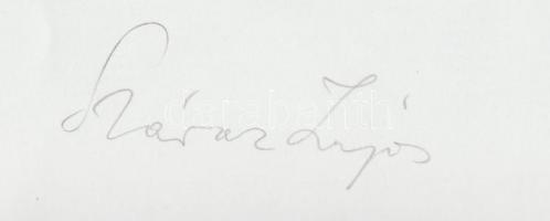 1974 Száraz Lajos: Cím nélkül, vintage fotóművészeti alkotás, feliratozott, aláírt, 16x24 cm