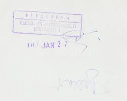 1967 Balla A.: Szántó-vetők, feliratozott vintage fotó, 18x24 cm