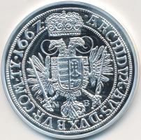 Magyar tallérok utánveretben "I. Lipót tallérja 1662" Ag emlékérem (20g/0.999/38,6mm) T:PP...