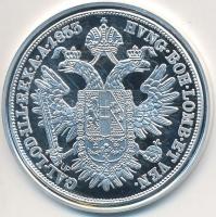 Magyar tallérok utánveretben "Ferenc József ifjúkori tallérja 1853" Ag emlékérem (20g/0.99...