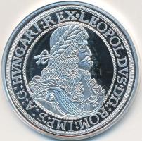 Magyar tallérok utánveretben "I. Lipót tallérja 1687" Ag emlékérem (20g/0.999/38,6mm) T:PP Tanúsítvánnyal