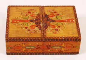 1 pakli francia kártya (Herz salami felirattal) exkluzív fa dobozban / &lt;br/&gt;French card in wooden box