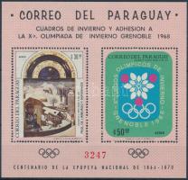 1968 Téli olimpia; Festmény blokk Mi 111