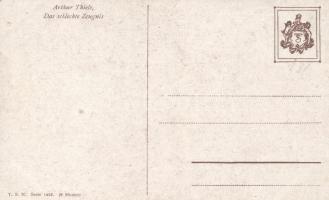 Das schlechte Zeugnis / Cat school. Theo. Stroefer, Nürnberg Serie 1423. s: Arthur Thiele