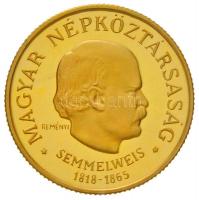 1968. 50Ft Au Semmelweis (4.20g/0.900) T:PP Hungary 1968. 50 Forint Au Semmelweis (4.20/0.900) C:PP Adamo EM29