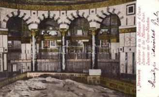 Jerusalem, interior of the Mosque Omar