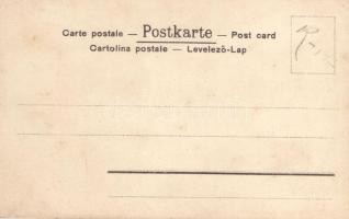 Francia kártyás művészlap / French card suit, Ferd. Piatnik & Söhne, Art Nouveau litho