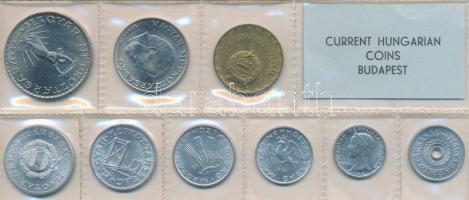 1974. 2f-10Ft 9db klf érmés forgalmi sor fóliatokban T:1