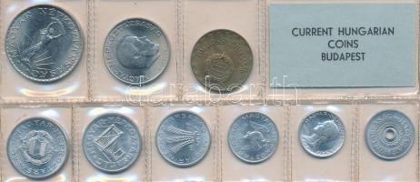 1975. 2f-10Ft 9db klf érmés forgalmi sor fóliatokban T:1