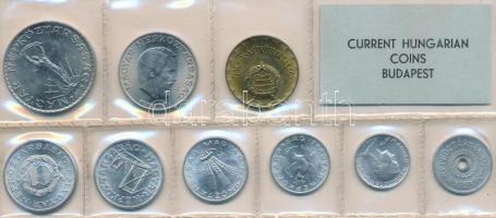 1976. 2f-10Ft 9db klf érmés forgalmi sor fóliatokban T:1