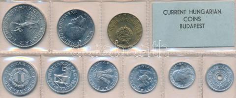 1977. 2f-10Ft 9db klf érmés forgalmi sor fóliatokban T:1