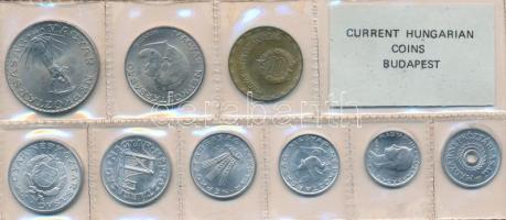 1980. 2f-10Ft 9db klf érmés forgalmi sor fóliatokban T:1