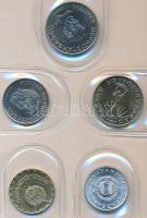 1984. 2f-20Ft 10klf "Magyar Népköztársaság" forgalmi érme sor kék műbőrtokban T:1