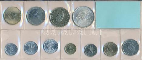 1993. 10f-200Ft 11db klf, forgalmi sor, közte 200ft Ag "MNB" T:1