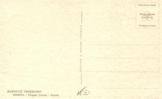 Barocco Veneziano, Palazzo Ducale / palace, Italian art postcard, G. Scarso s: Bertani