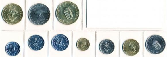 1996. 10f-100Ft 10db klf érmés forgalmi sor fóliatokban T:1