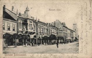 Debrecen, Kossuth utca, Pongrácz Géza kiadása (EK)