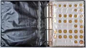 Vegyes francia, görög, svájci, argentin, spanyol, egyiptomi, német és olasz fémpénz gyűjtemény 9x48d...