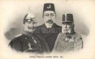 Wilhelm II, Franz Joseph I and Mehmed V I (fl)