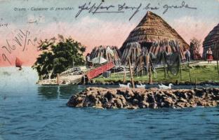 Grado, huts of fishermen