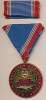 1983. "Szolgálati Érdemérem 1500 repült óra után" zománcozott kitüntetés mellszalagon szalagsávval tokban T:1 NMK 644.
