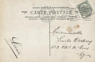 6 darabos romantikus francia képeslap sorozat a századforduló éveiből / series of 6 romantic French ...