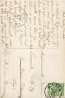 6 darabos romantikus francia képeslap sorozat a századforduló éveiből / series of 6 romantic French ...