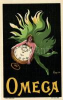 Omega watch advertisement, litho s: Cappiello