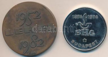 1968. "100 éves a Cement- és Mészművek Lábatlani Gyára 1868-1968" Br emlékérem (50mm) + 19...