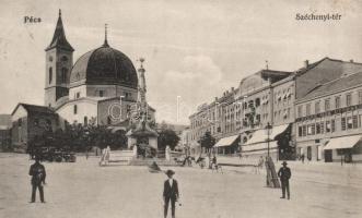 Pécs, Széchenyi tér, Stern Mór bazár, Nádor szálló