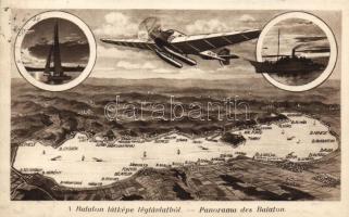 Balaton, vitorláshajó, IKM repülőgép, gőzhajó (Rb)