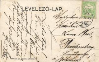 Miskolc, Erzsébet tér, gyógyszertár; Grünwald Ignác kiadása