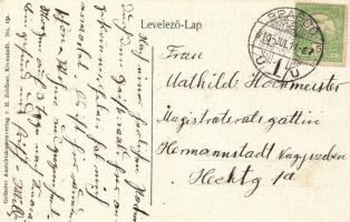 Brassó, Kronstadt; Schwarze Kirche Altar; Verlag H. Zeidner / black church interior, altar