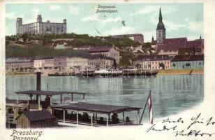 Pozsony, Pressburg; Duna-rakpart; Ottmar Zieher / quay (EK)