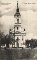 Fehértemplom, Ung. Weisskirchen; Katolikus templom; P. Kuhn kiadása / Catholic church