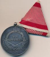 1914-. "I. osztályú Ezüst Vitézségi Érem" Ag kitüntetés, "A" fémjellel a peremen...