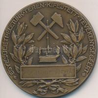 Berán Lajos (1882-1943) 1936. "Z. Zorkóczy Samu" kohómérnök bronz emlékérem (50mm) T:2
