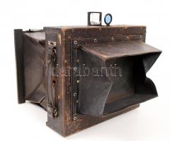 cca 1900 C.P. Goerz Ango összecsukható fényképezőgép, Dragor 1:6,8 F=180mm objektívvel. Uher Ödön fo...