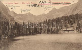 Tátra, Poprádi tó, menedékház / lake, rest house