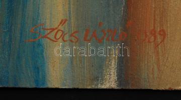 Aba Szőcs László (1944-): Női akt. Olaj, farost, jelzett, 39×27 cm